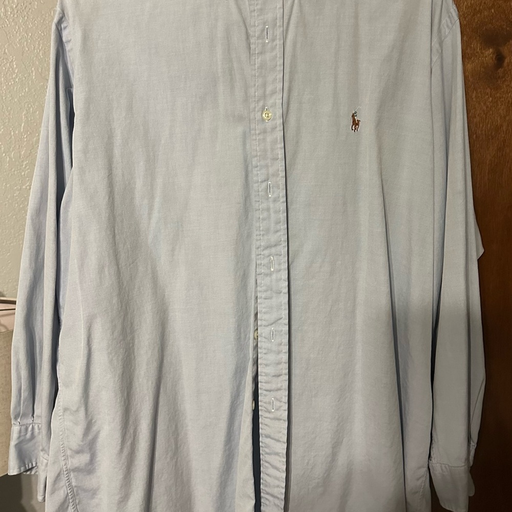 Polo by Ralph Lauren Men's Sky Blue Button Down Shirt